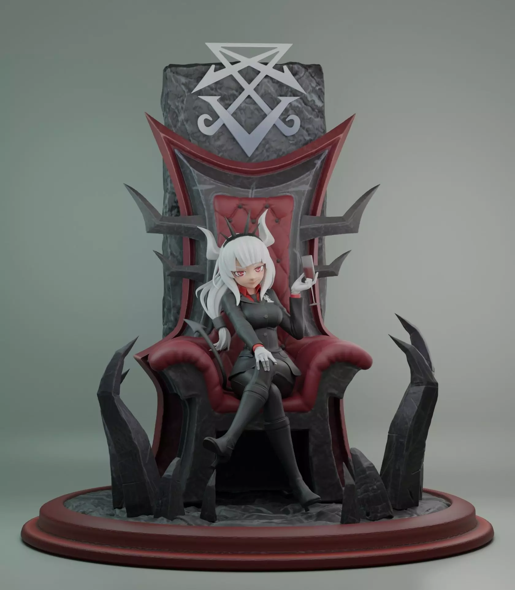Helltaker lucifer 3D print model_0
