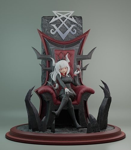 Helltaker lucifer 3D print model
