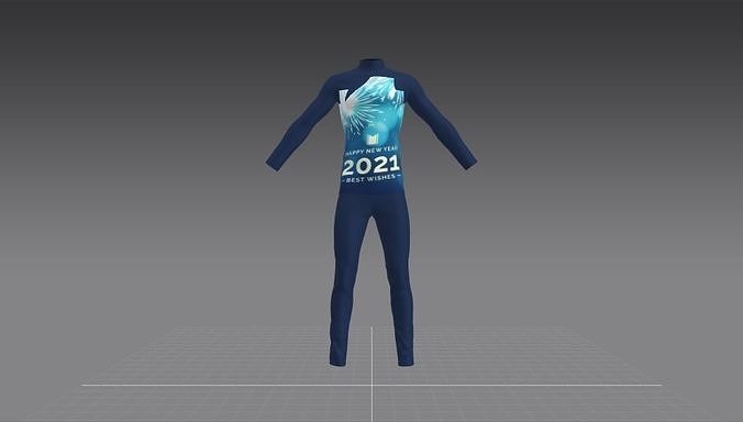 meery christmas tree Happy New year Shirt Trouser 3D model