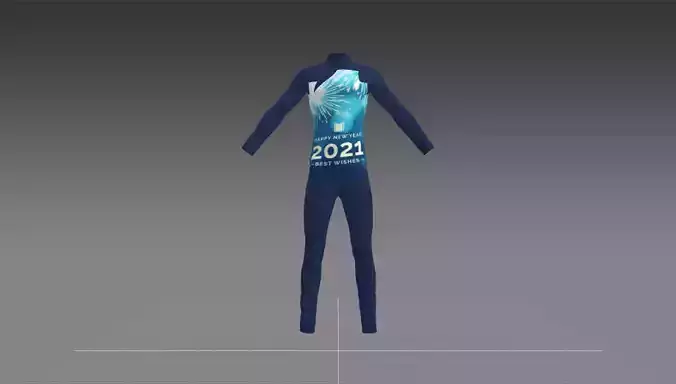 meery christmas tree Happy New year Shirt Trouser 3D model