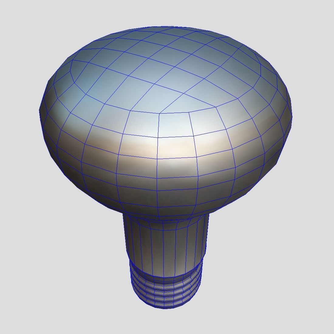 Light Bulb 4 Low-poly 3D model_6