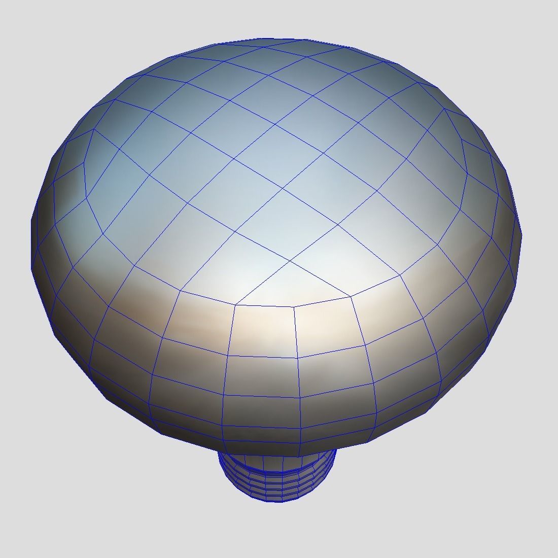 Light Bulb 4 Low-poly 3D model_8