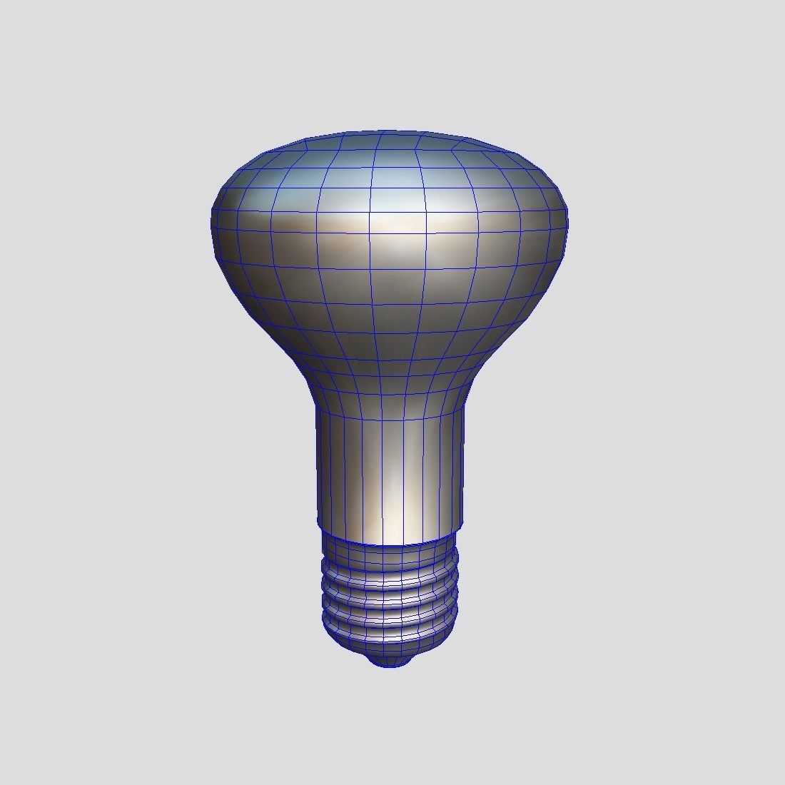 Light Bulb 4 Low-poly 3D model_2
