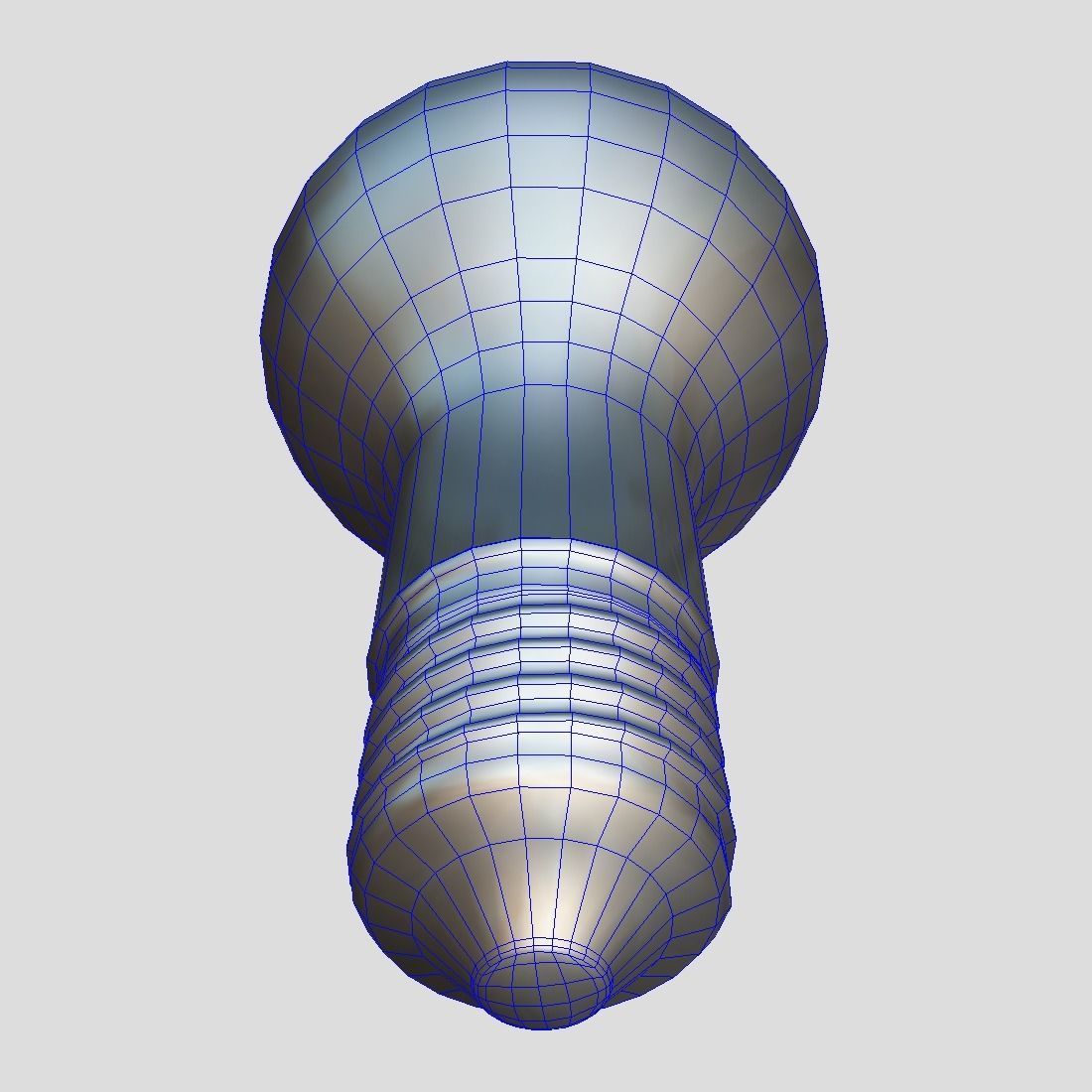 Light Bulb 4 Low-poly 3D model_10