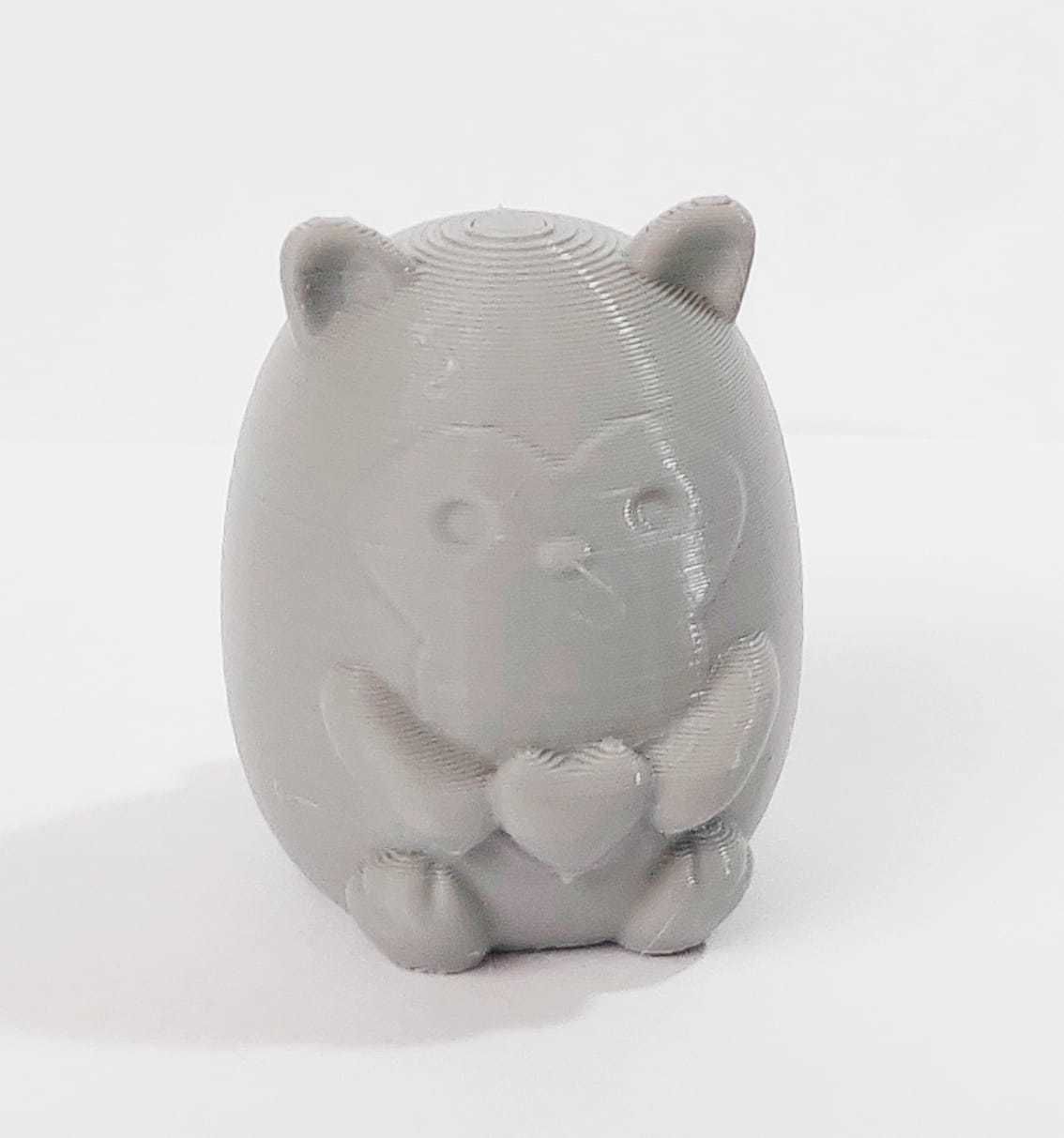 Raccoon with heart to decorate and play 3D print model_4