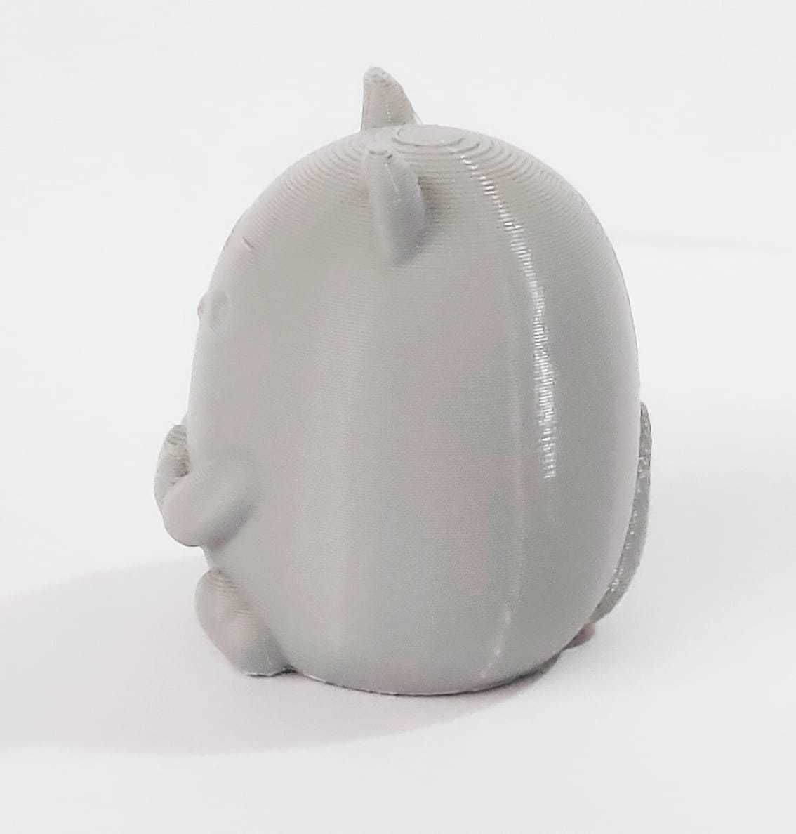 Raccoon with heart to decorate and play 3D print model_6