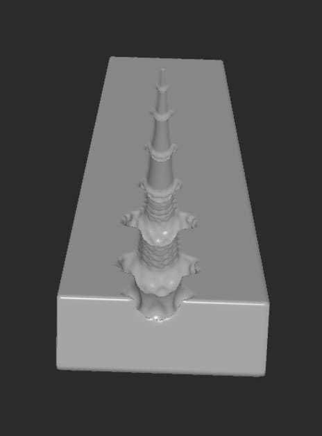 MakeIT Harry Potter Elder Wand Mold 3D 3D model_3