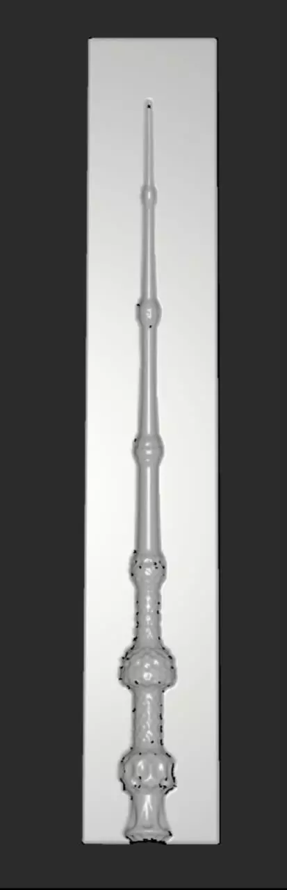 MakeIT Harry Potter Elder Wand Mold 3D 3D model_0