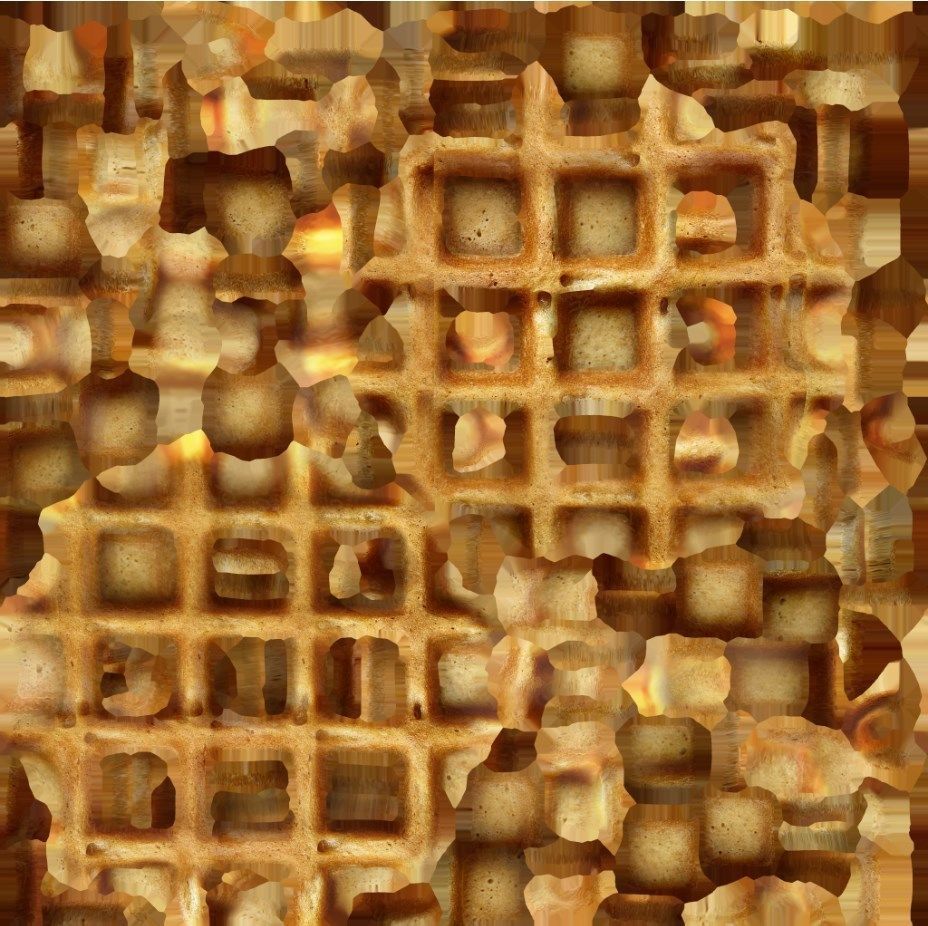 Waffle 3D Model Low-poly 3D model_4