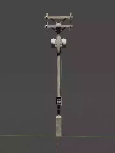 Telephone pole 3D model