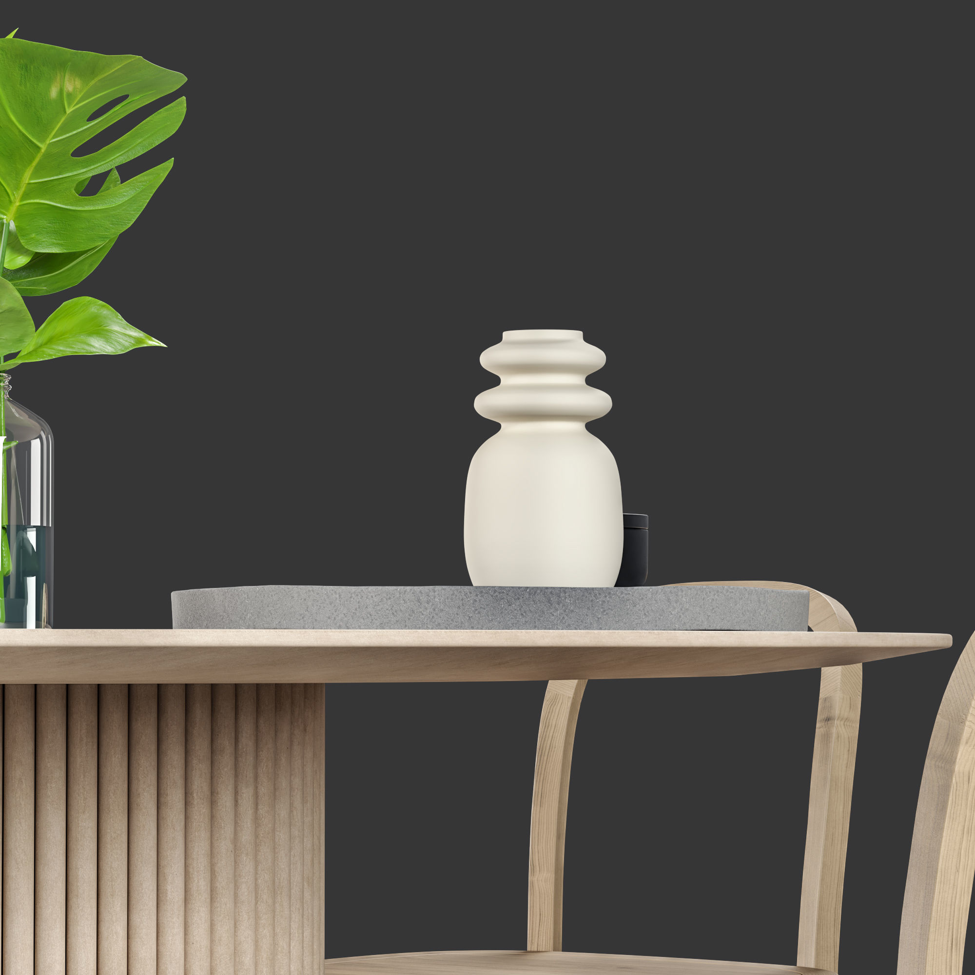 Collection Scandinavian Dining Set 3D model_3