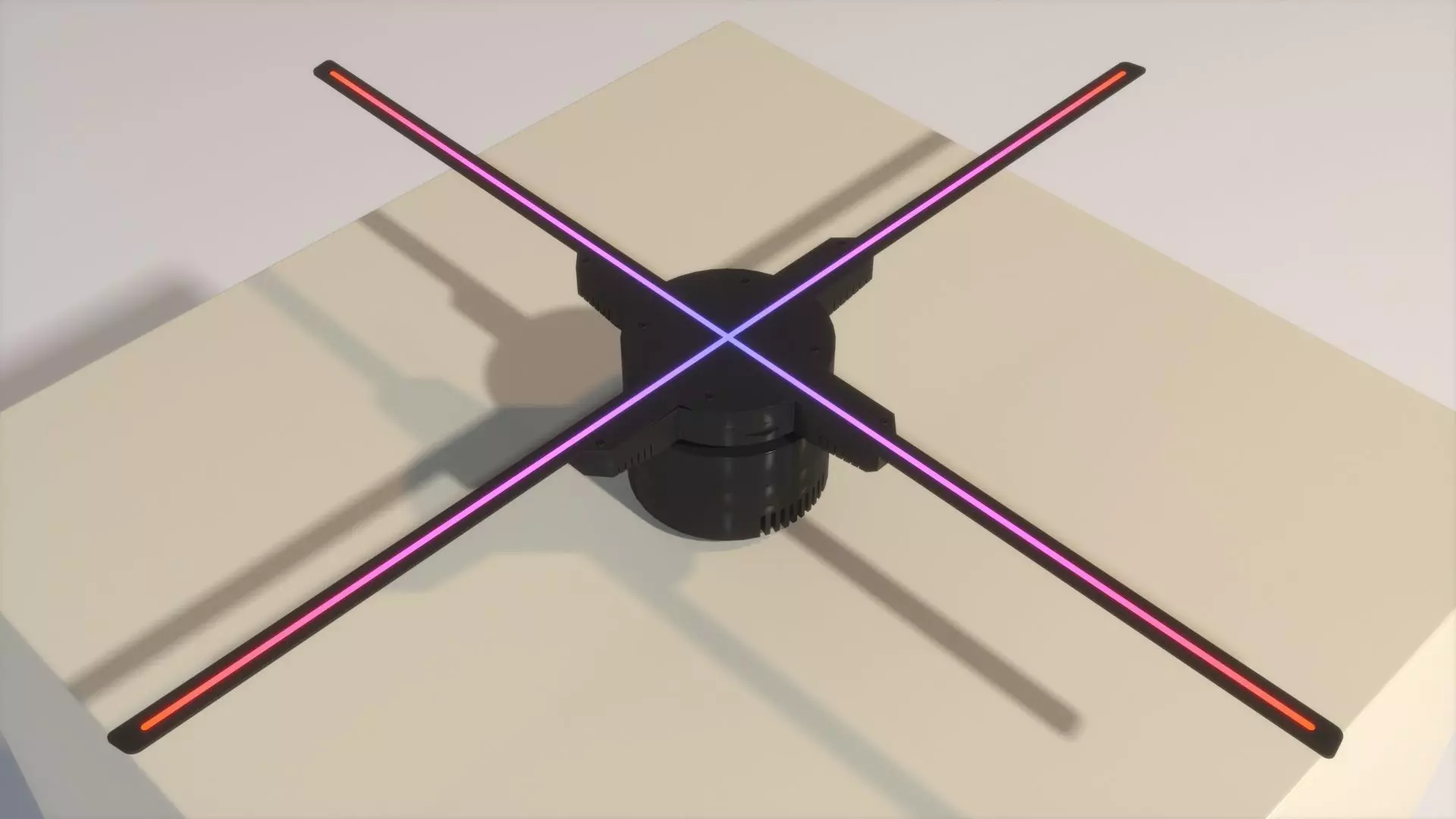 Wi-Fi 3D Hologram LED Fan Projector 3D model_0