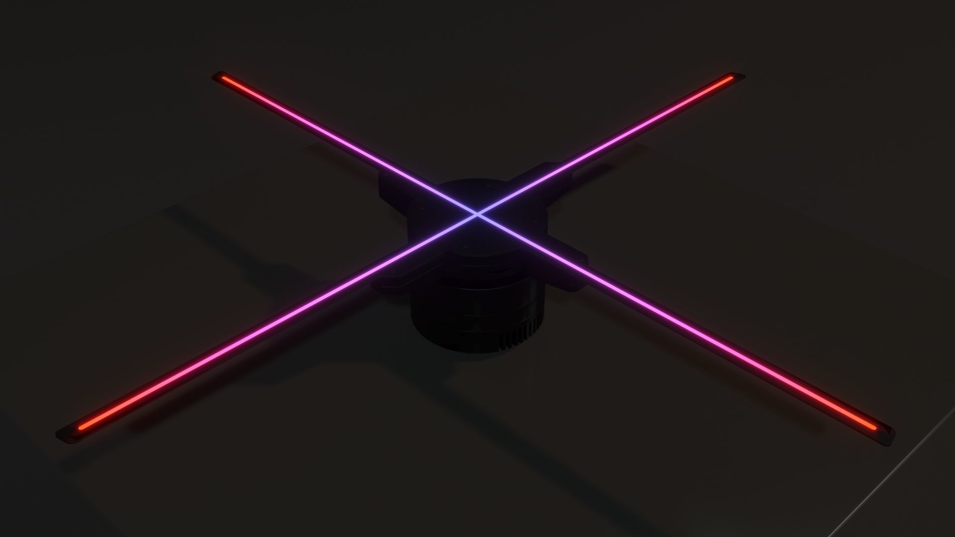 Wi-Fi 3D Hologram LED Fan Projector 3D model_2