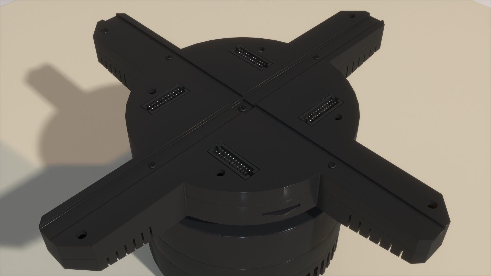 Wi-Fi 3D Hologram LED Fan Projector 3D model_4