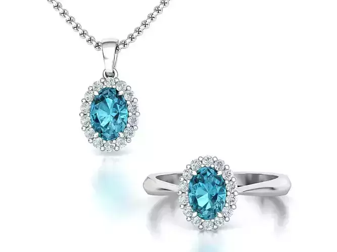 Diana Set Ring and Pendant Collection with Discount  