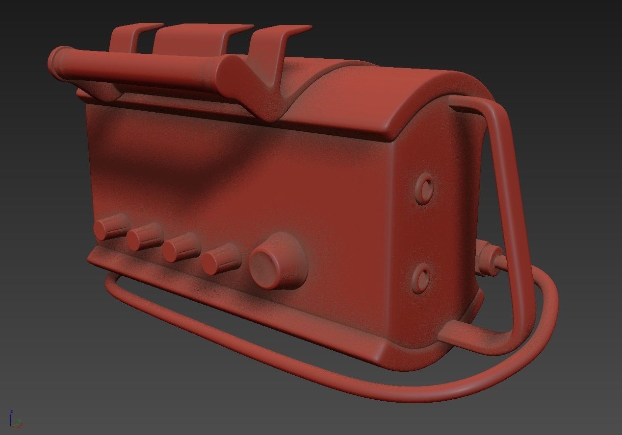 Portable Lung Ventilator Oxylog 300 plus 3D model_6