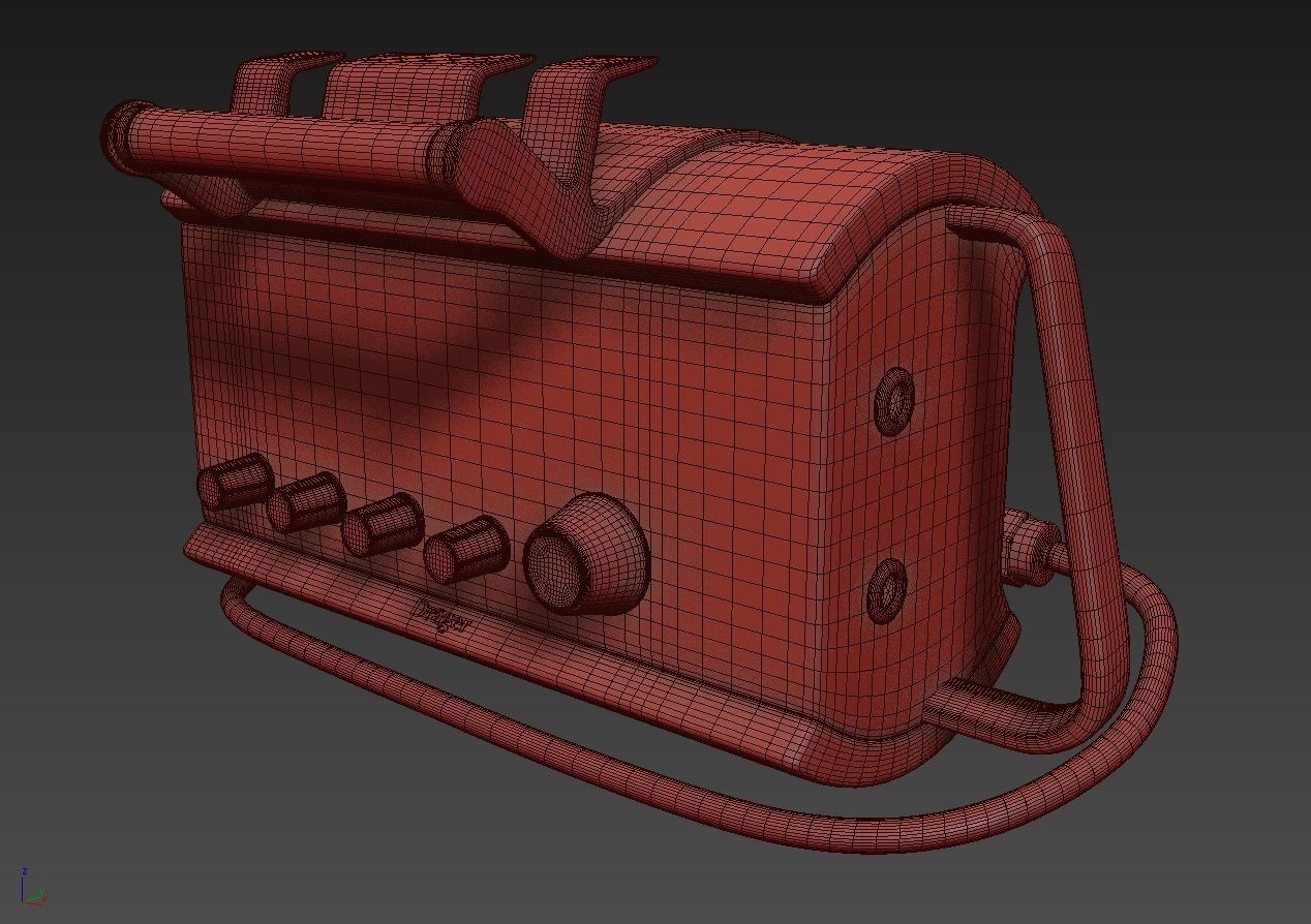 Portable Lung Ventilator Oxylog 300 plus 3D model_9