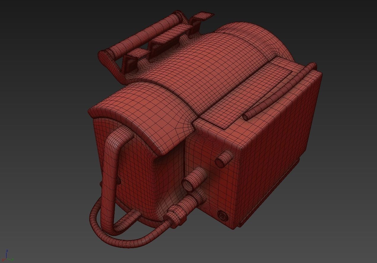 Portable Lung Ventilator Oxylog 300 plus 3D model_15