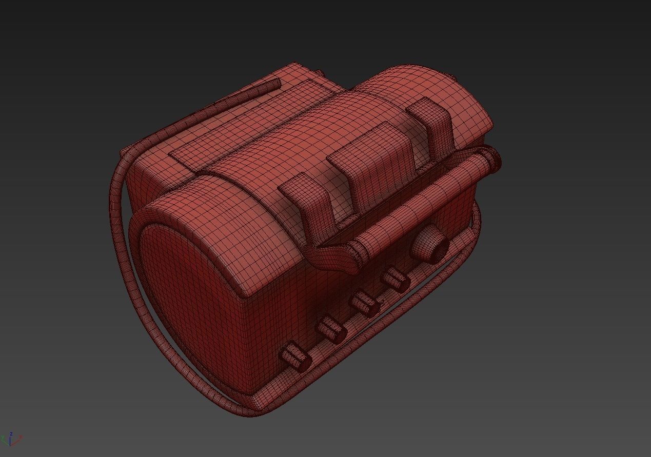 Portable Lung Ventilator Oxylog 300 plus 3D model_17