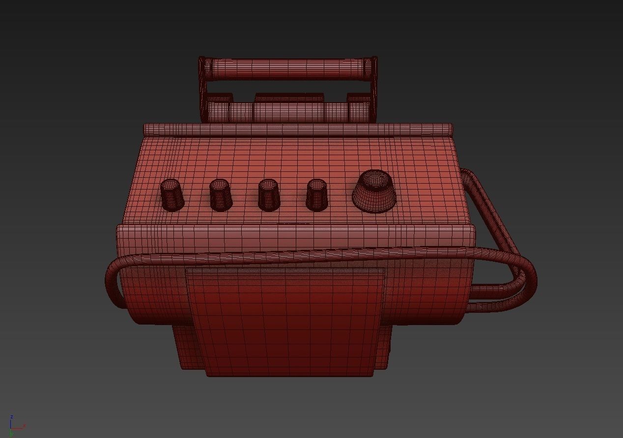 Portable Lung Ventilator Oxylog 300 plus 3D model_12