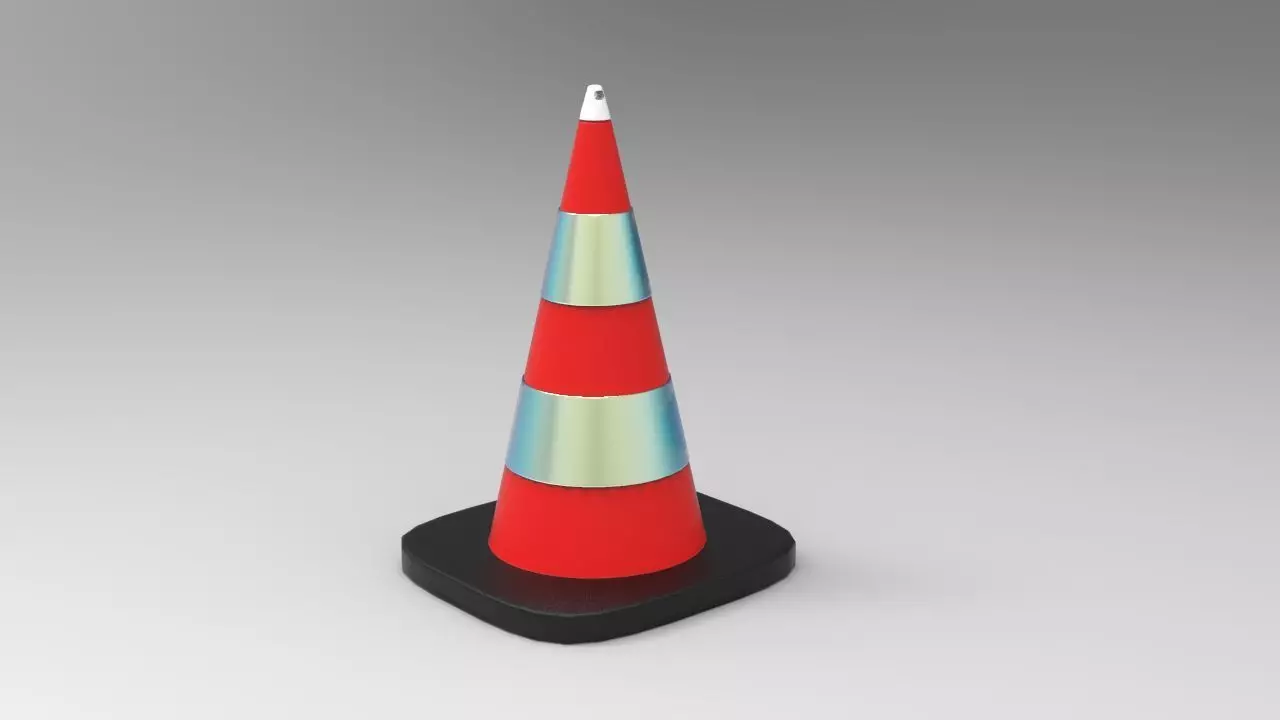 Traffic Pontoon Low-poly 3D model_0