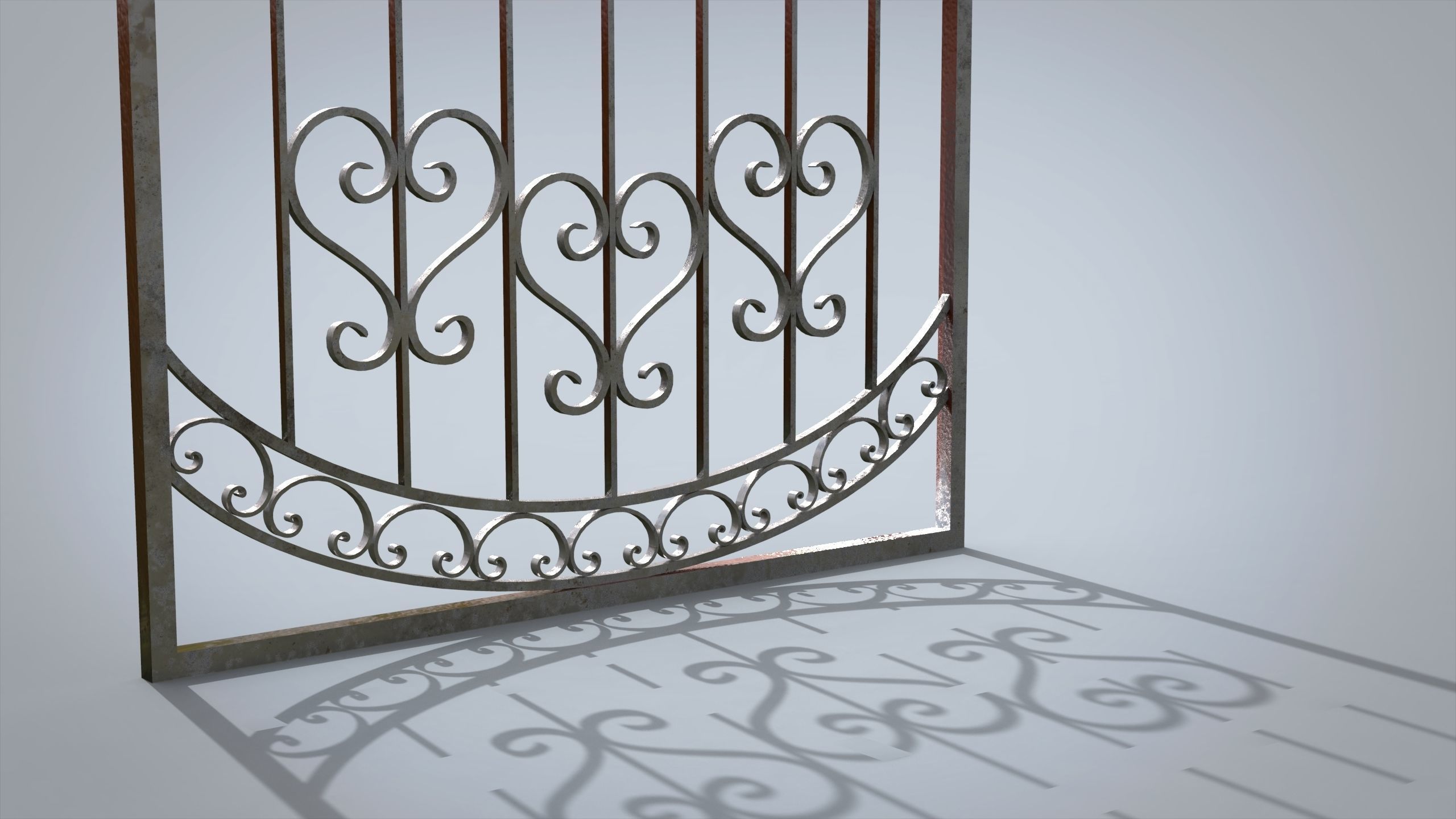 Window lattice 3D model_2