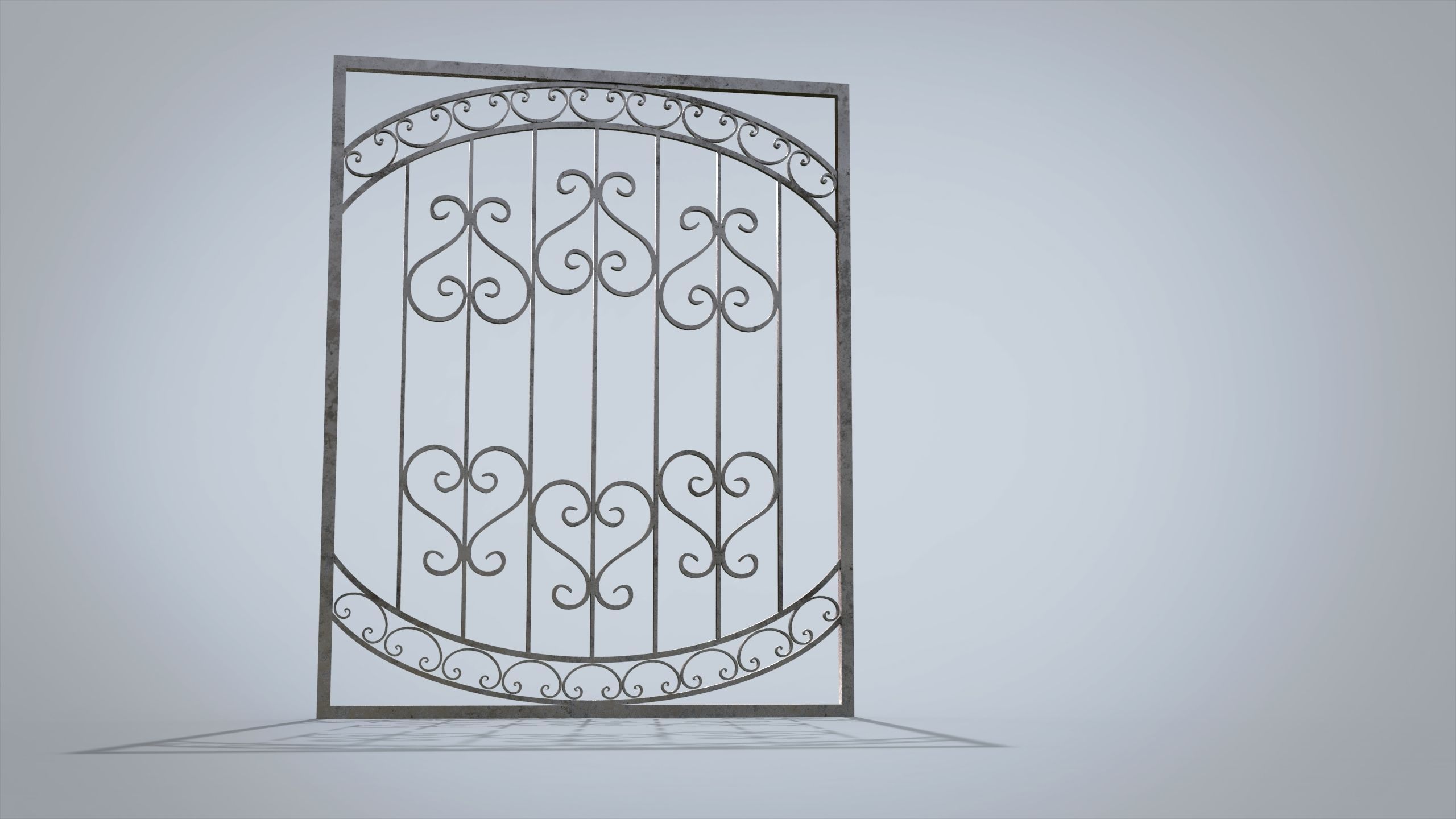 Window lattice 3D model_8