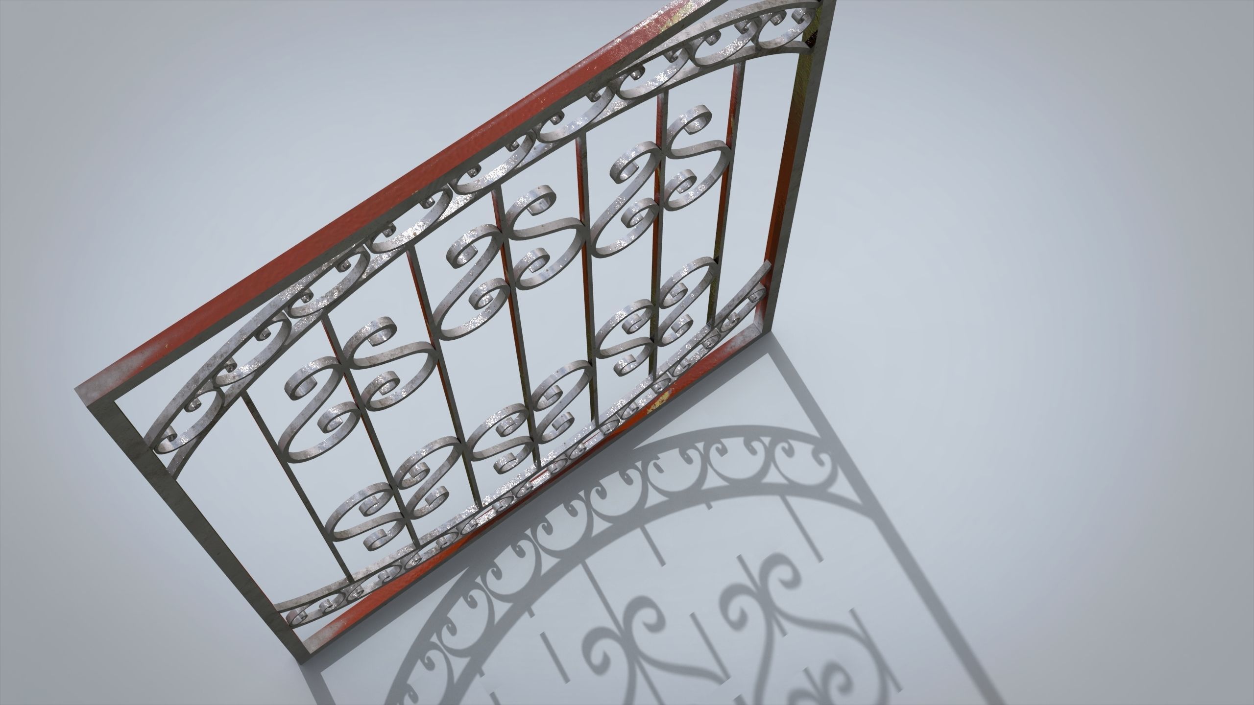 Window lattice 3D model_1