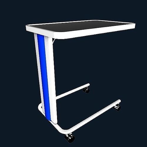 Hospital bed side Table 3D model