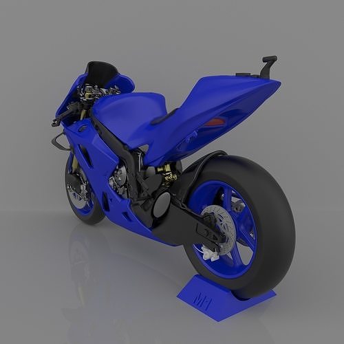 Motorcycle Yamaha YZF-M1 Racing 2020 Ready to Print STL File 3D print model 7
