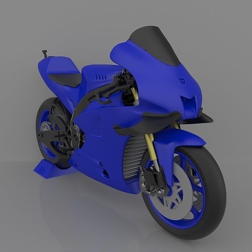 Motorcycle Yamaha YZF-M1 Racing 2020 Ready to Print STL File 3D print model 3
