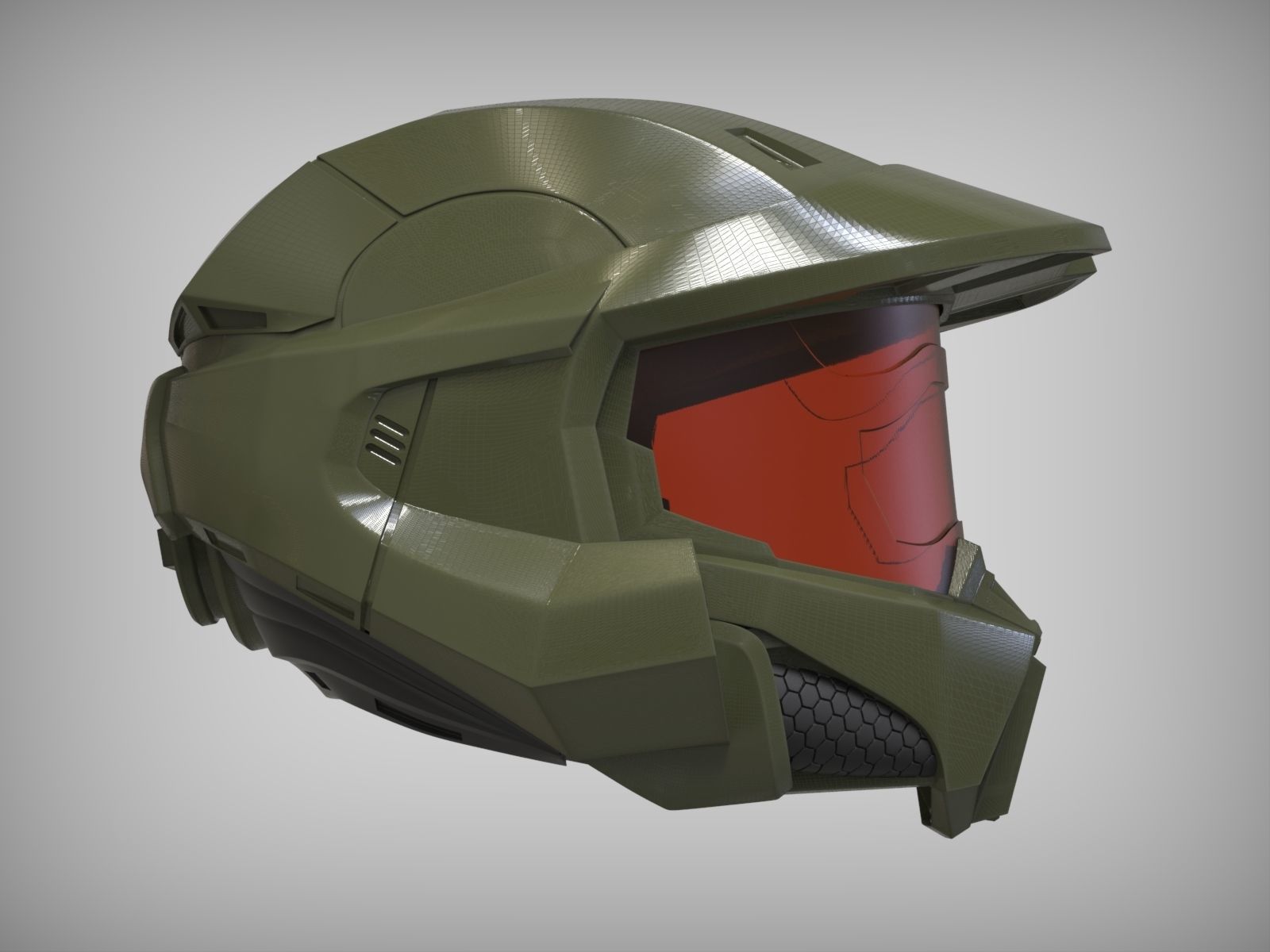 HALO Spartan Helmet 3D print model_1