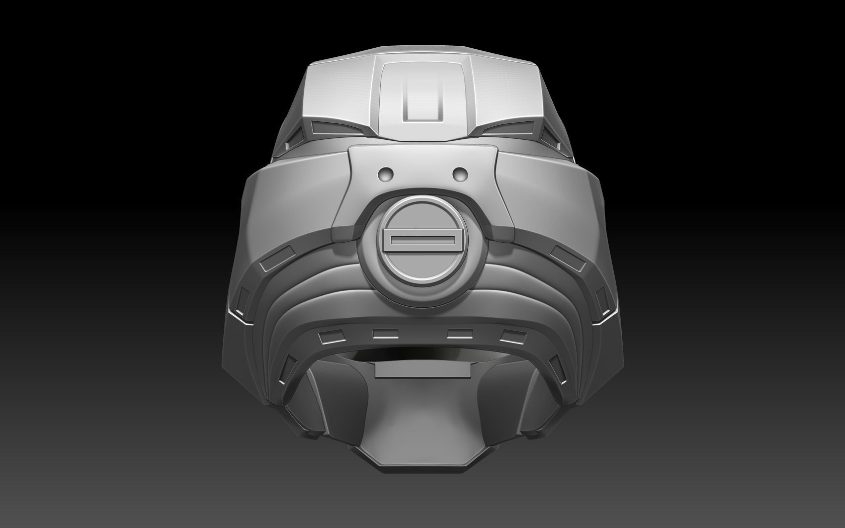HALO Spartan Helmet 3D print model_11
