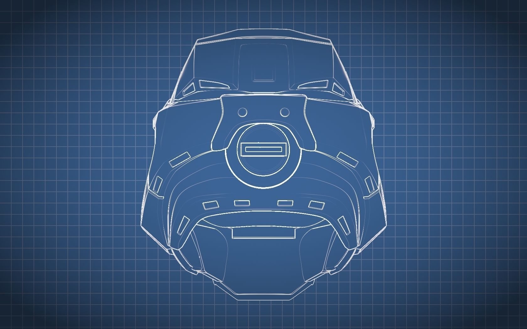 HALO Spartan Helmet 3D print model_16