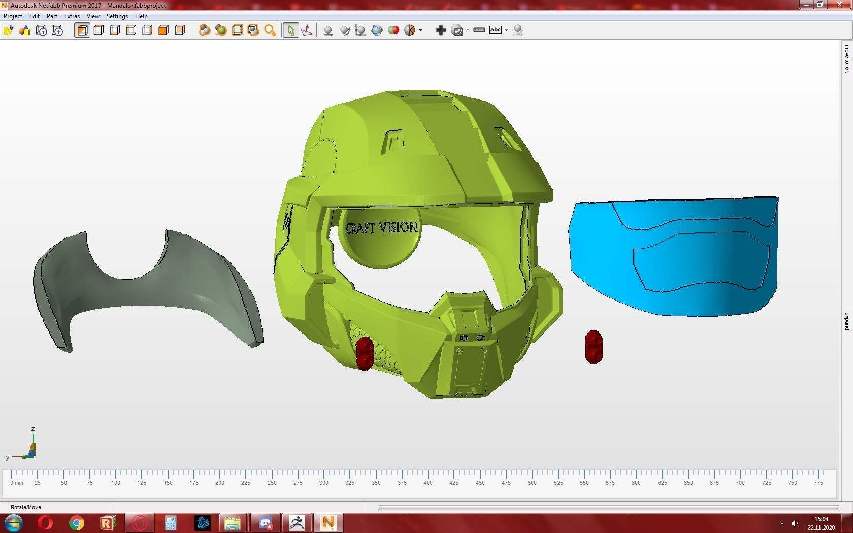 HALO Spartan Helmet 3D print model_13