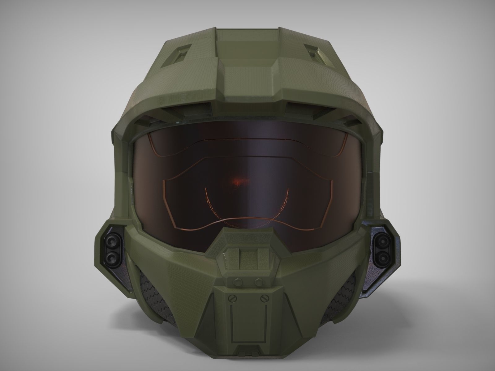 HALO Spartan Helmet 3D print model_2