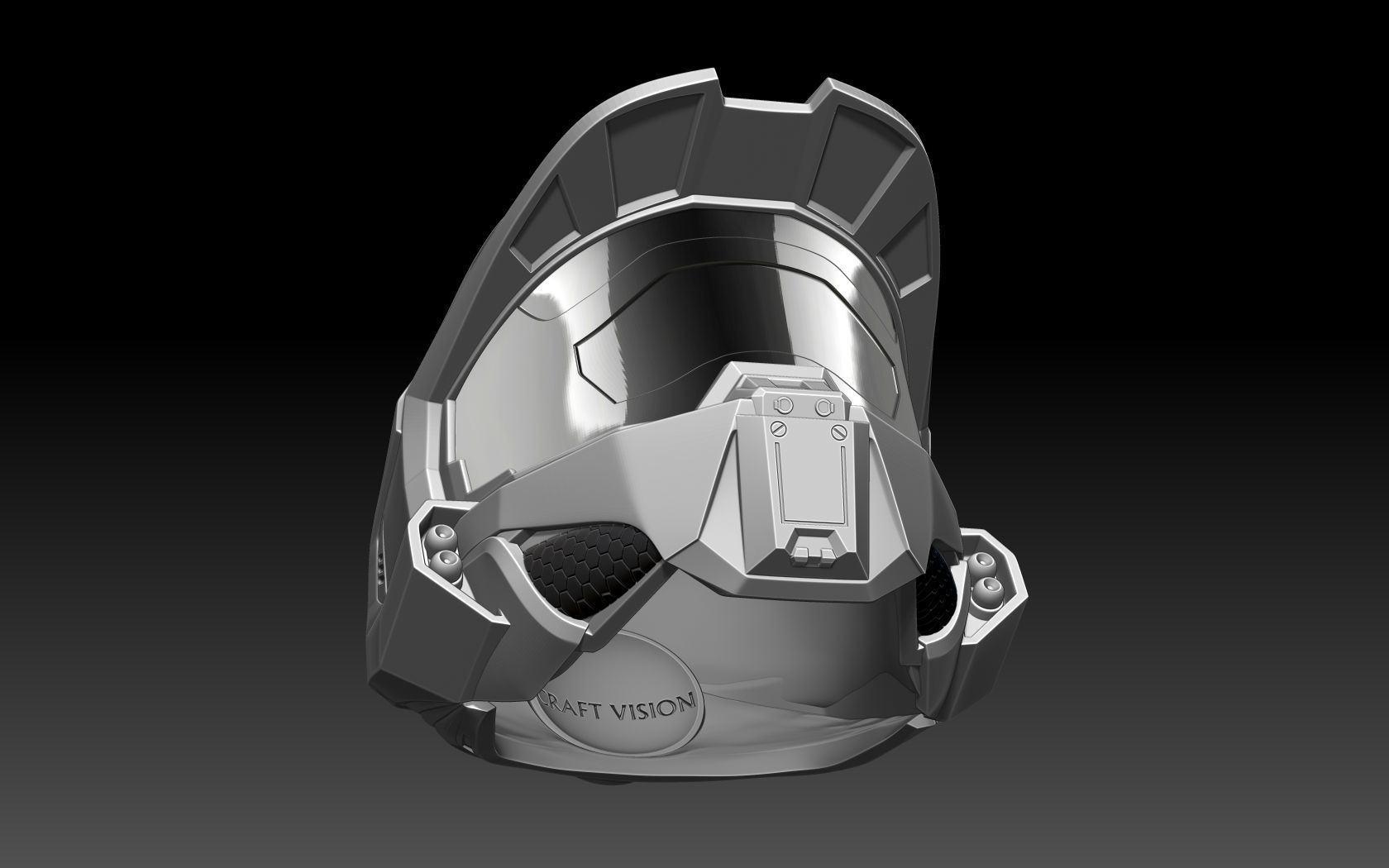 HALO Spartan Helmet 3D print model_6