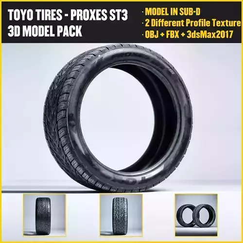 TOYO PROXES ST3 Low-poly 3D model