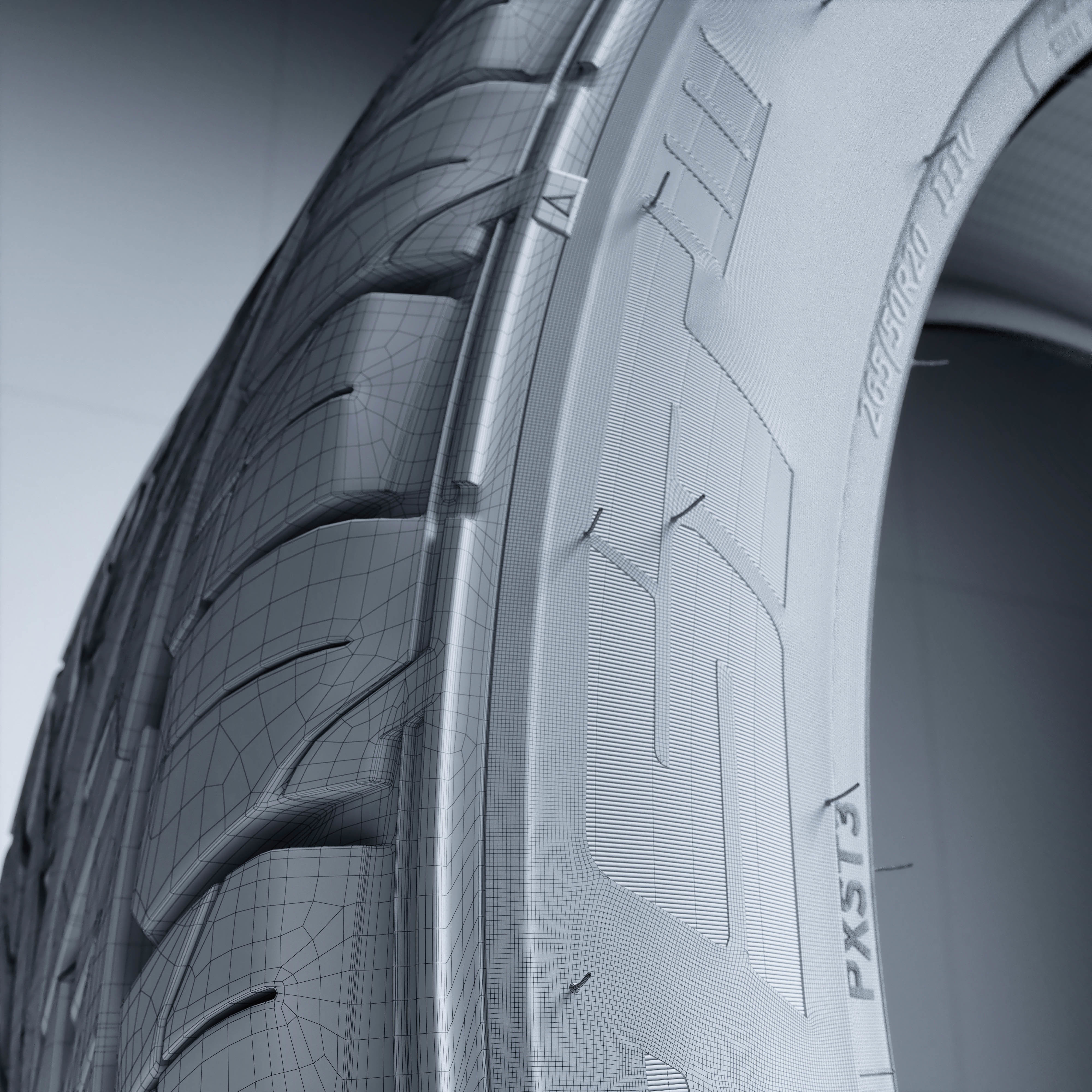 TOYO PROXES ST3 Low-poly 3D model_3