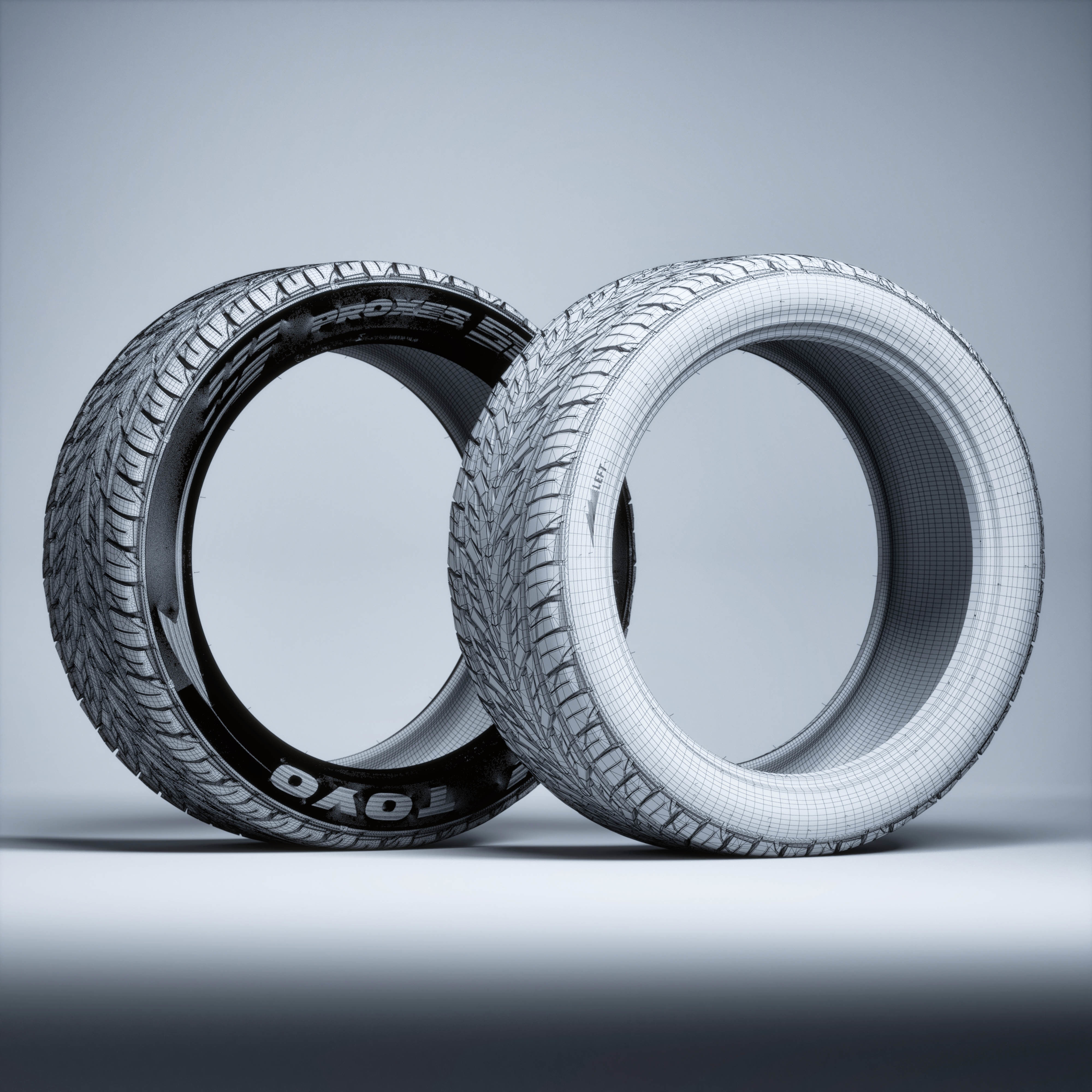 TOYO PROXES ST3 Low-poly 3D model_13