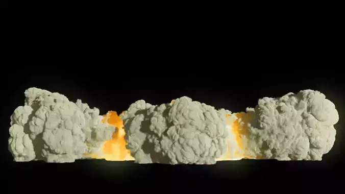 Rocket Smoke Explosion 3D model