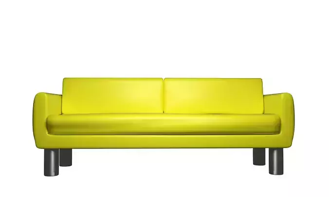 Yellow sofa for 2-3 person sit