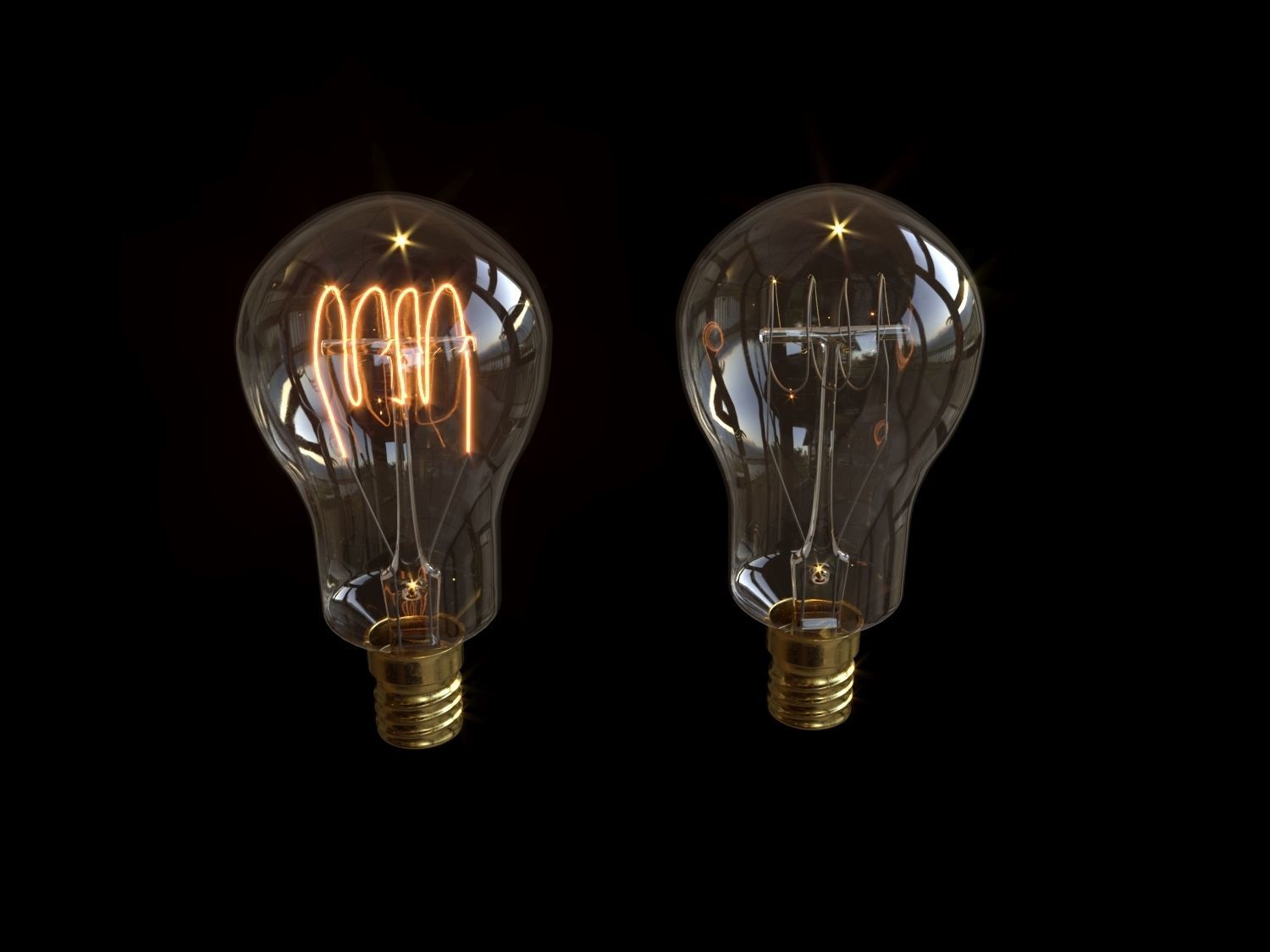 Candelabra Bulb 3D model_4