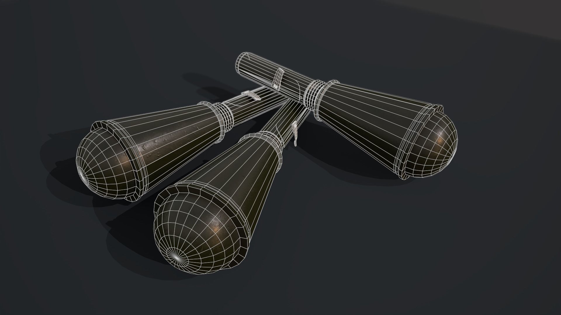 WW2 Soviet Hand Grenade RPG-6 - 4K PBR Low-poly  Low-poly 3D model_1