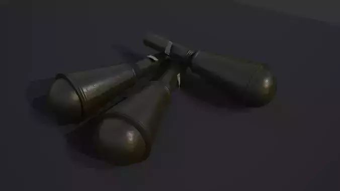 WW2 Soviet Hand Grenade RPG-6 - 4K PBR Low-poly  Low-poly 3D model