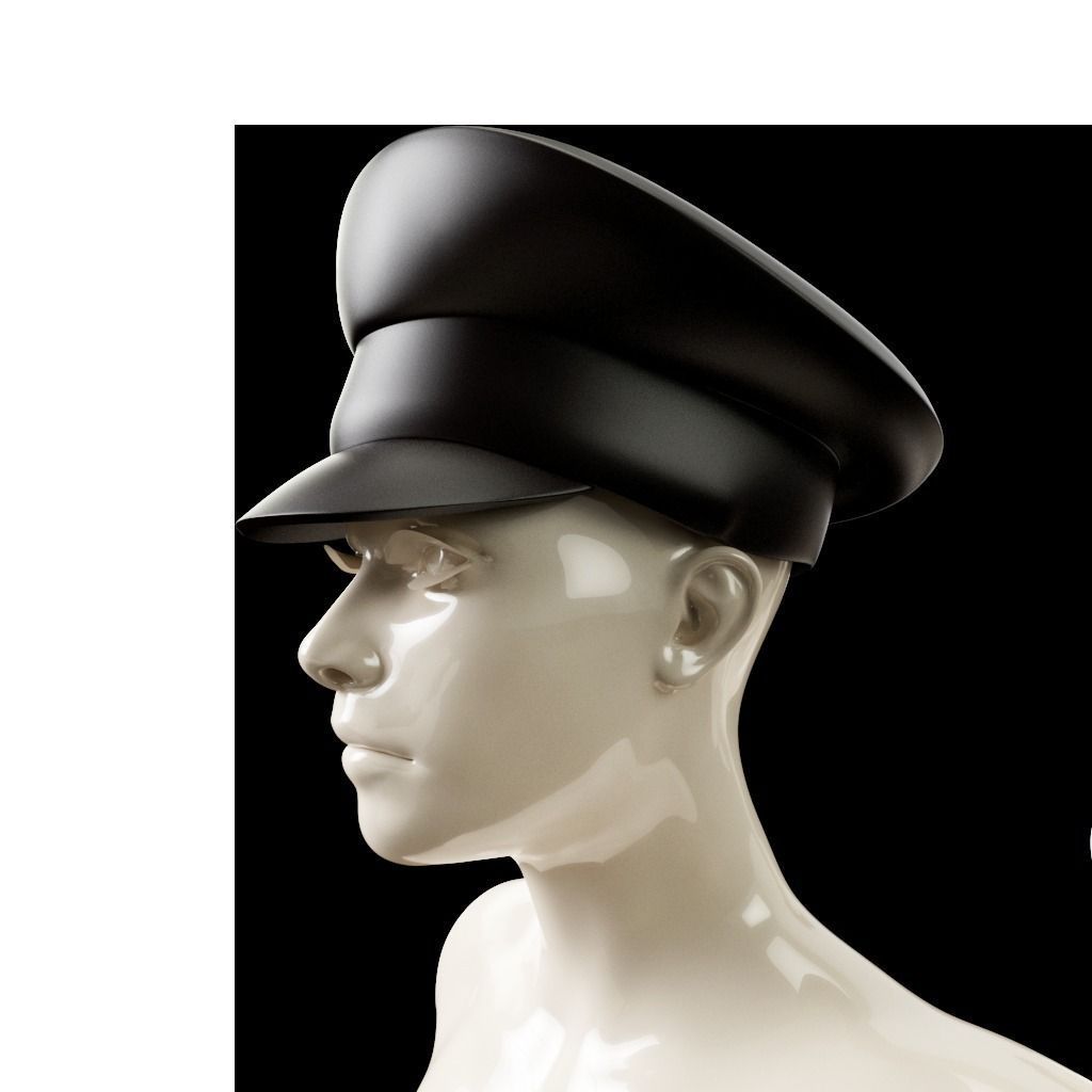 Sergeant Hat 3D print model_0