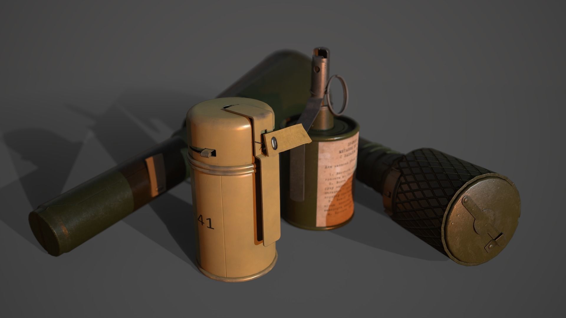 WW2 Soviet Grenades Pack