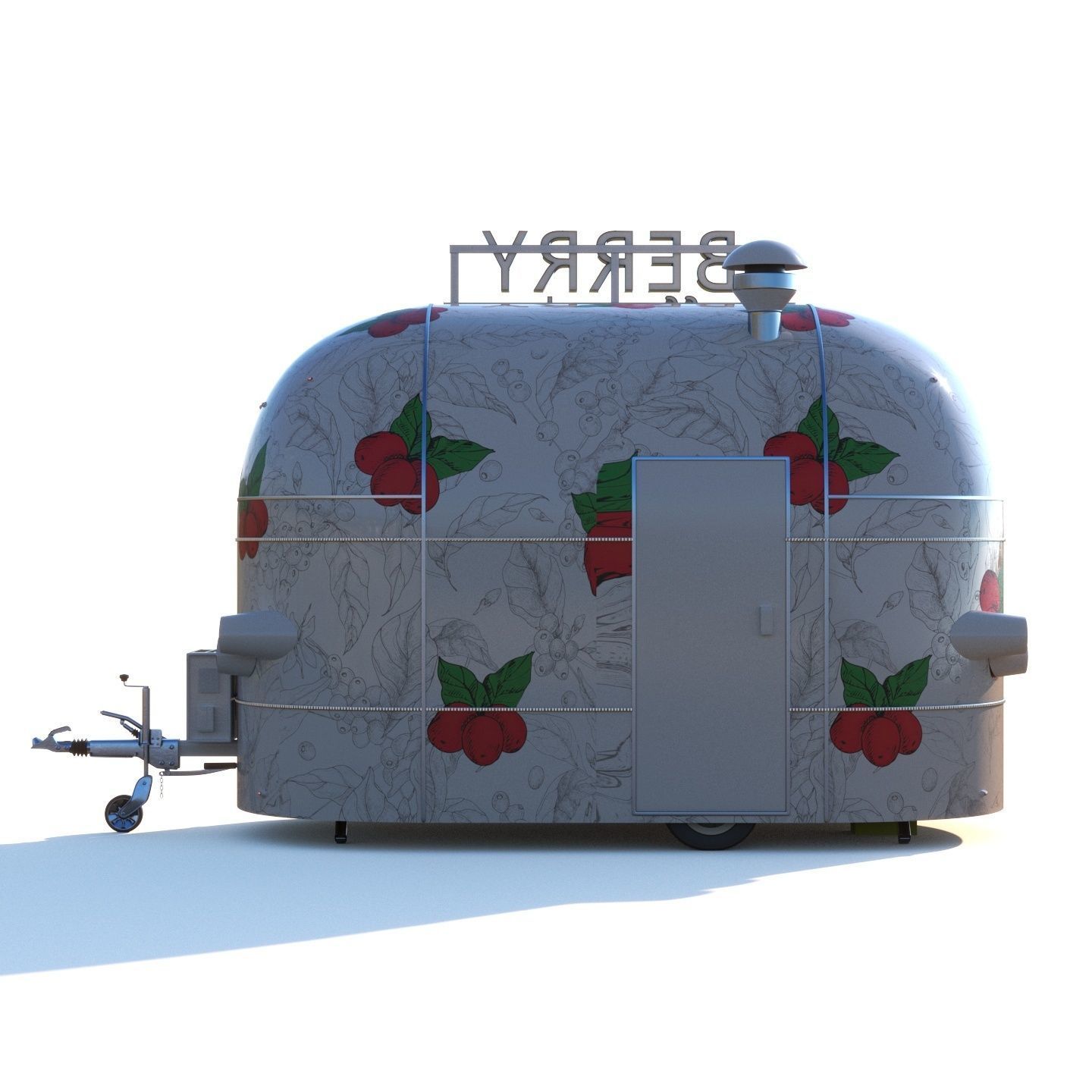 Mobile coffee shop 3D model_13