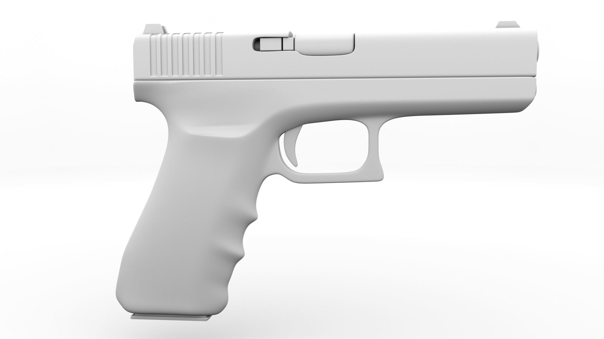 Sci-Fi Glock Low-poly 3D model_1