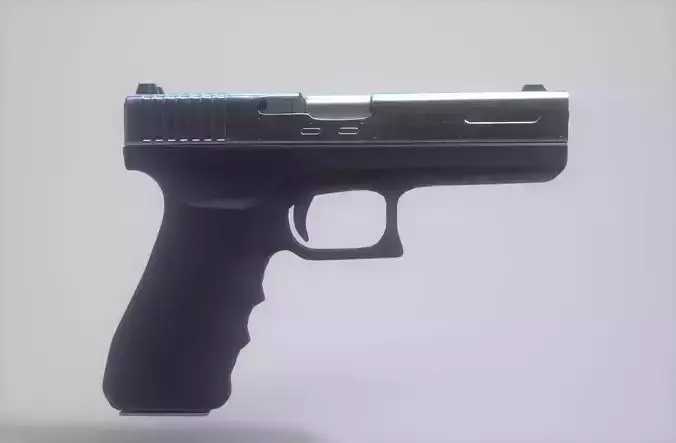 Sci-Fi Glock Low-poly 3D model